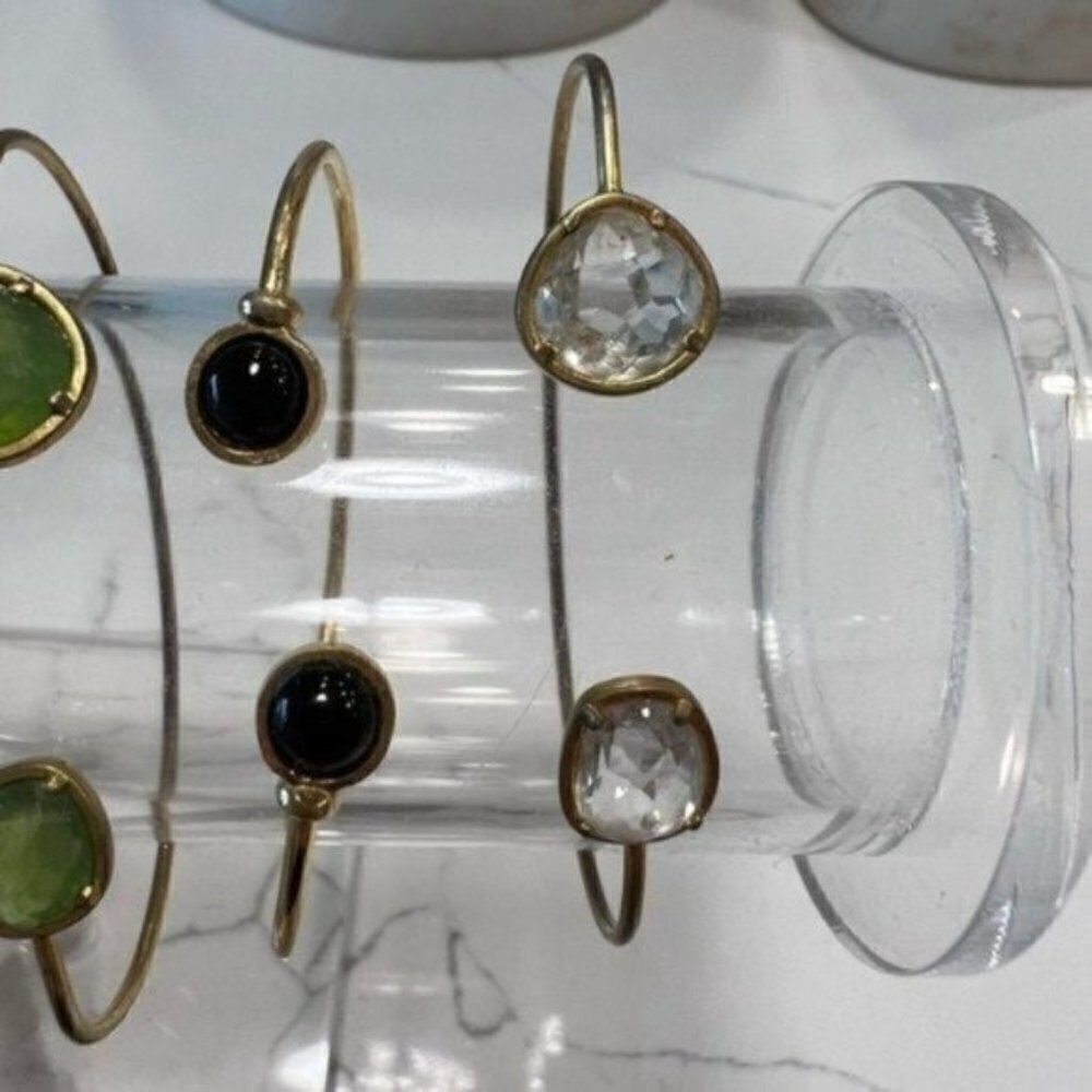 Set of 3 Gold Bracelets - Bracelet for Women - Gold Jewelry for Women - Braclet - Picture 7 of 7